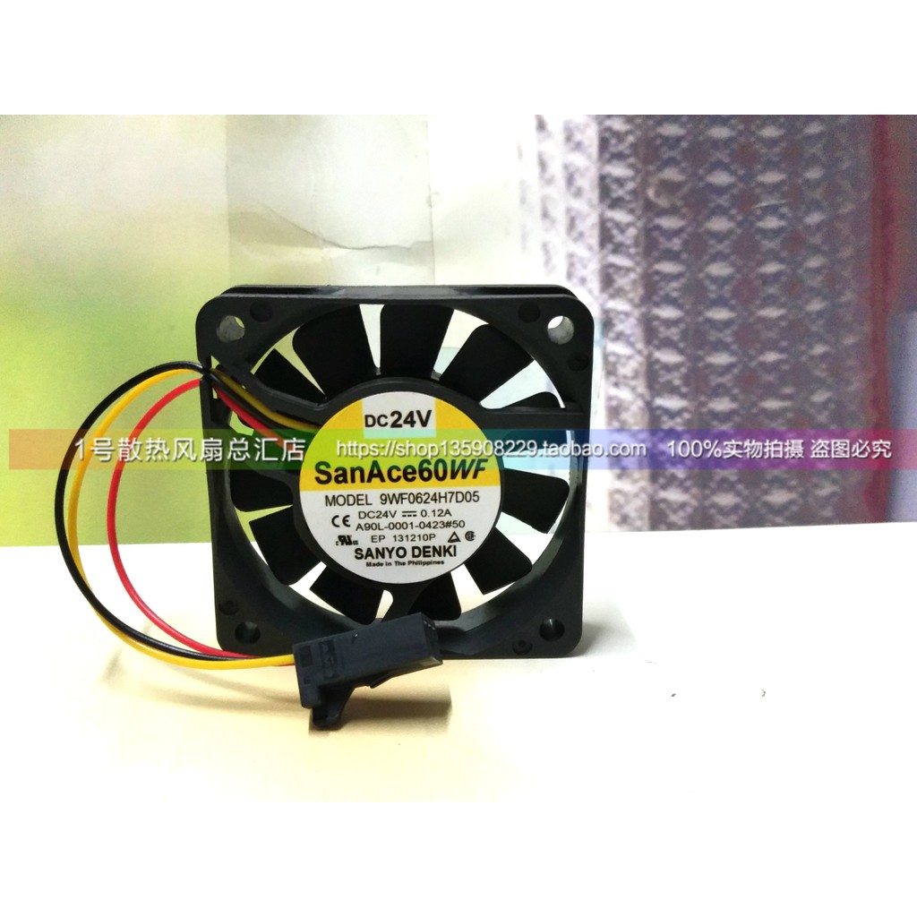 A90L-0001-0423#50 9WF0624H7D05 พัดลม FANUC SanAce60W ดั้งเดิม