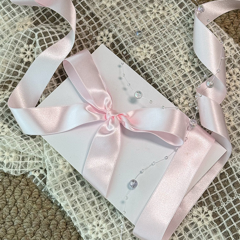 Jiuxia Ribbon Japanese-Made Highlight Ribbon Lace Bow Accessories Hand-Made diy วัสดุ High-End Lace 