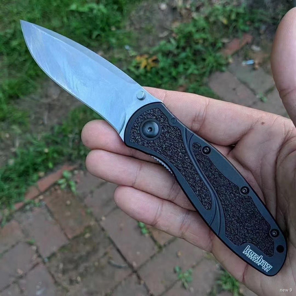 ✨ 🥰 มีด  2021 New Kershaw(1670) Outdoor Folding Knife D2 Stainless Steel Blade Knives 6061 T6 Alumin