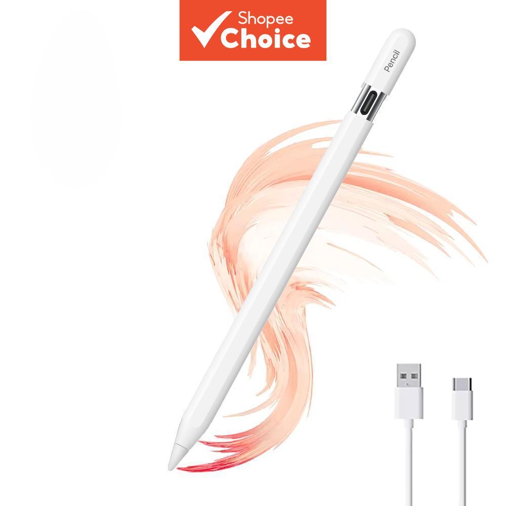 ปากกาสไตลัสสําหรับแท็บเล็ต iPad Pro 11/12 นิ้ว, Apple Pencil Pro, iPad Air M2/M3/M4, รุ่นที่ 3-11, ปากกาทัชพร้อมการชาร์จผ่าน USB Type C