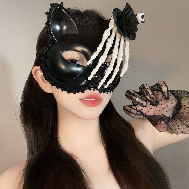 ฮาโลวีน Claw หน้ากากครึ่งหน้าสไตล์สีเข้มแต่งตัววันหยุด Cos Photo Dress Up Props 2026.8.21