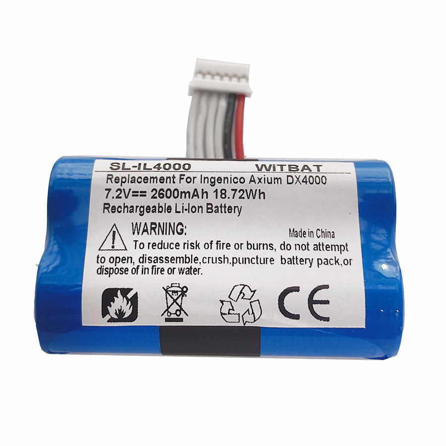 แบตเตอรี่สำหรับเครื่อง POS รุ่น Ingenico AXIUM DX4000, DX8000 รุ่น LD18650N