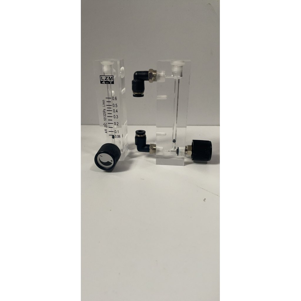 [ที่ต้องการ] LZM-4T แก๊ส, 0.06-0.6ML Plexiglass Panel Flow Meter, 6mm.Quick Plug Connector 1SEO