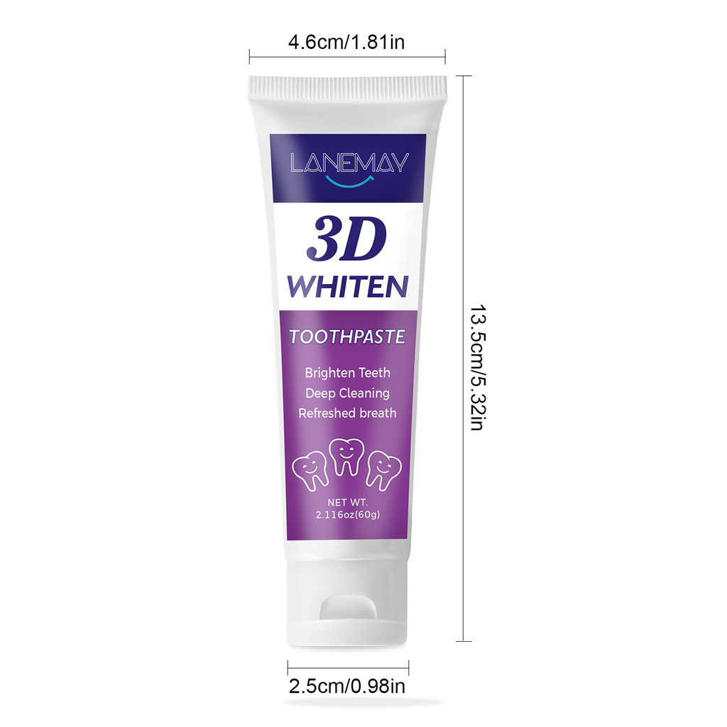 ยาสีฟัน 3D Bright ทําความสะอาดฟันอย่างล้ําลึก