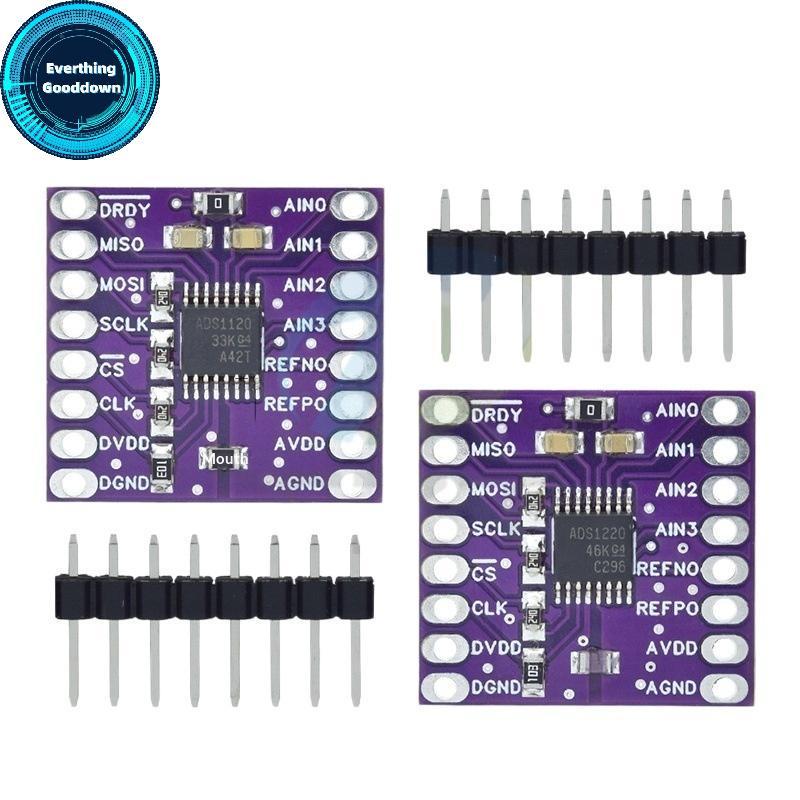 EVERTHING ADS1120 ADS1220 ความแม่นยําสูง 16Bit 24Bit ADC Board สําหรับ Microcontroller สัญญาณ Acquis