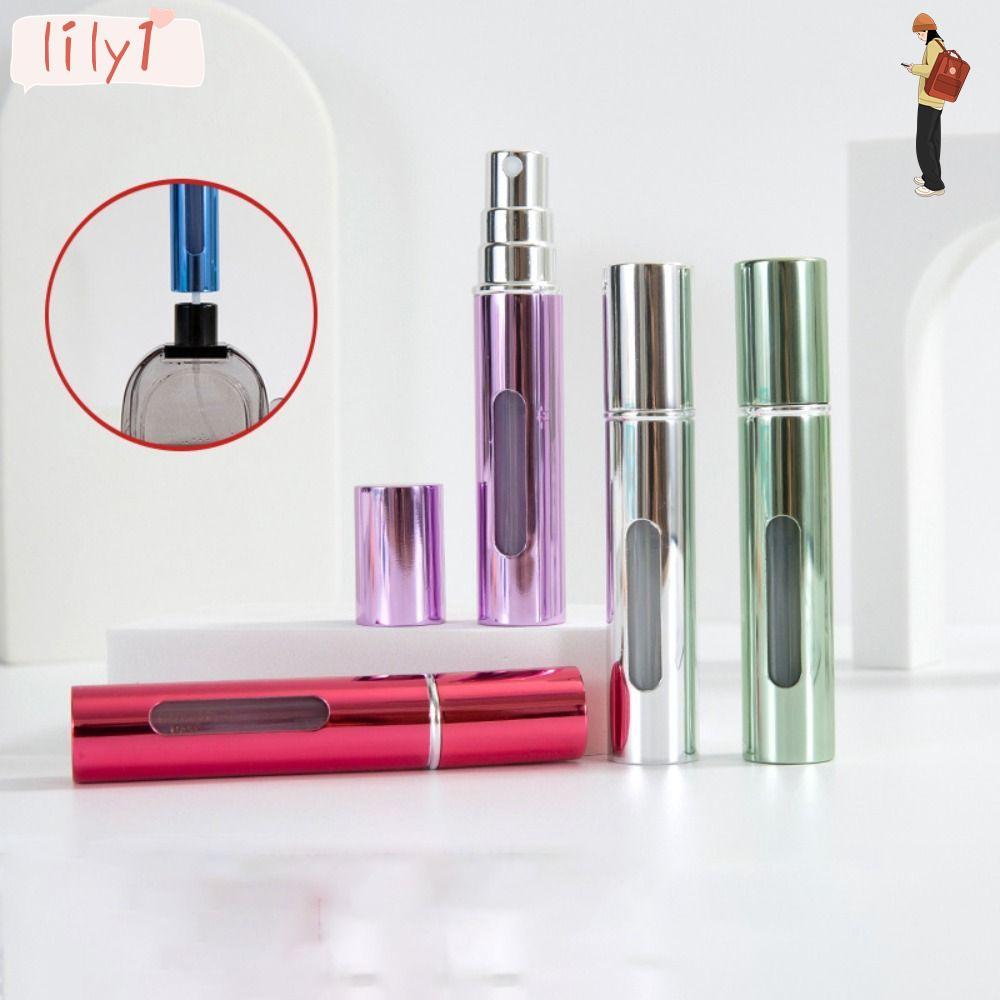 LILY Atomizer Bottle, Mini Refillable Perfume Bottle, Scent Pump Portable 10ml with Spray Liquid Con