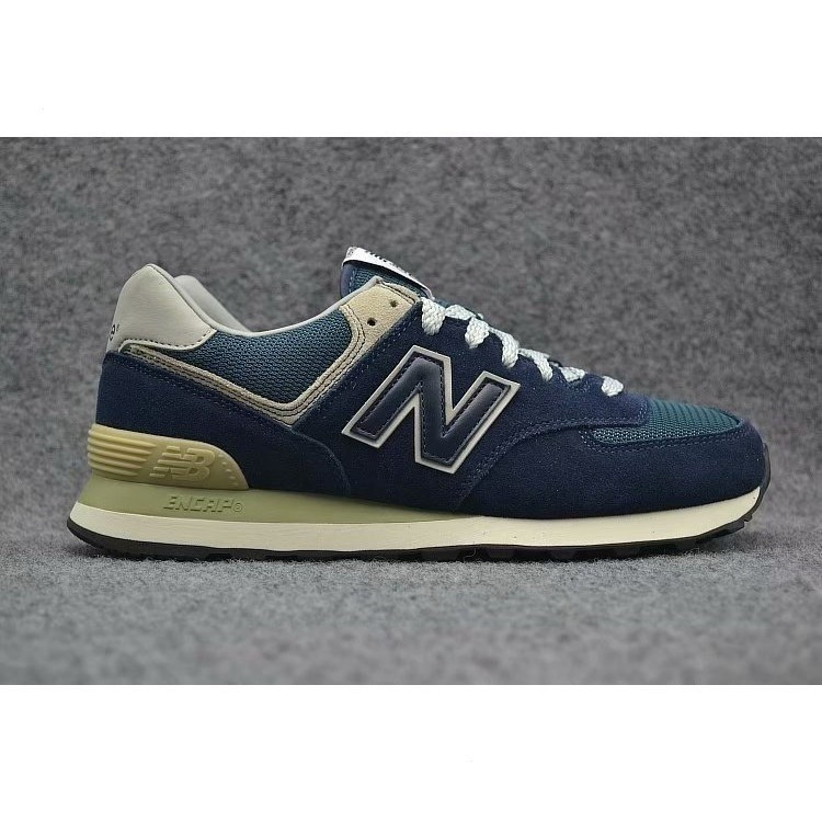 2024 Hot New Balance 574 Nb574 รองเท้าวิ่งสีกรมท่าสําหรับผู้ชายผู้หญิงรองเท้าผ้าใบขนาด 36-44