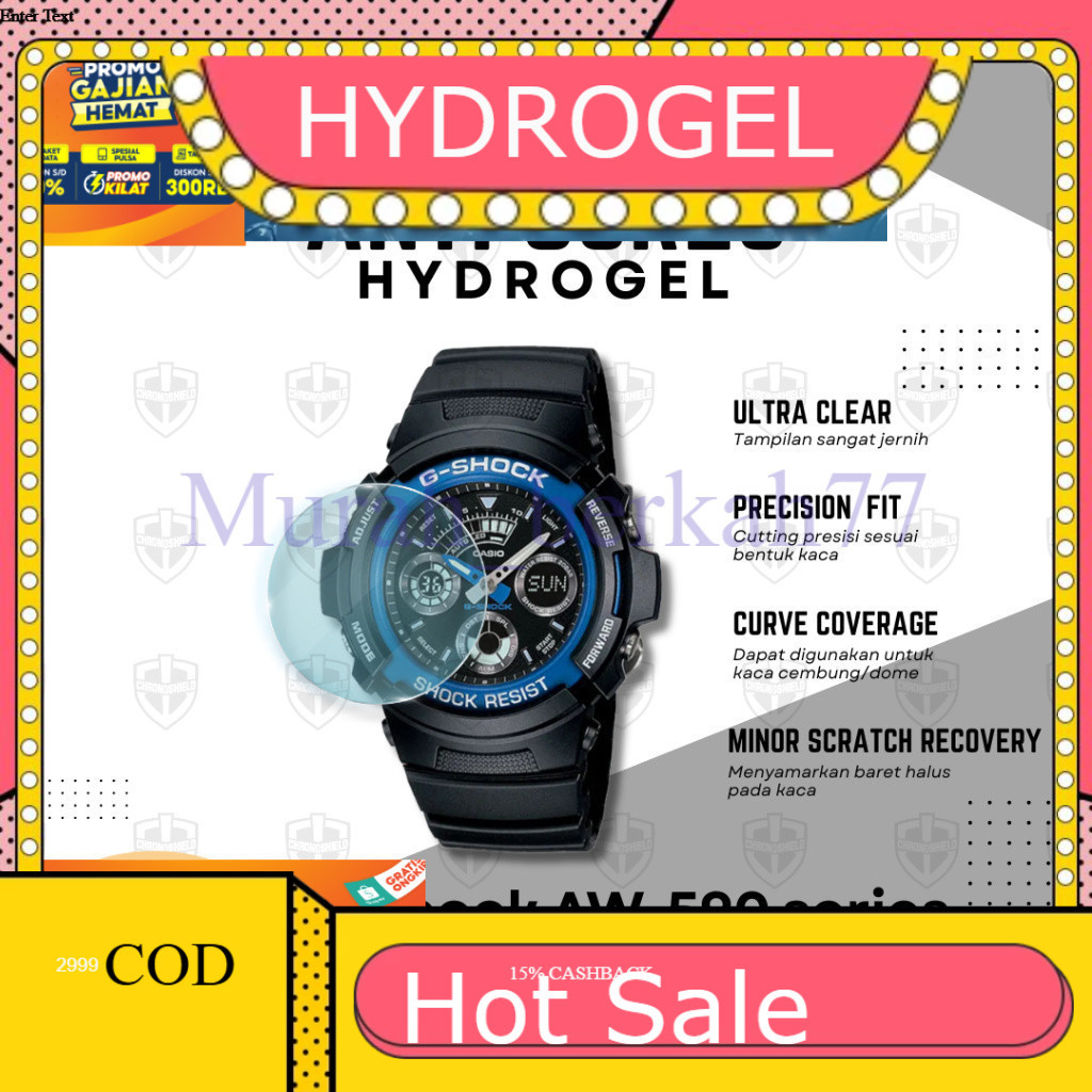 HYDROGEL Anti-Scratch G-Shock AW590 AW591 AW 590 591 ไฮโดรเจล