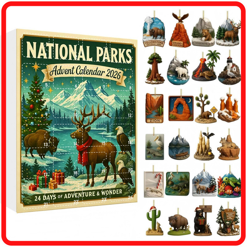 National Parks Advent Calendar 2026 Park Theme Advent Calendar Blind Box