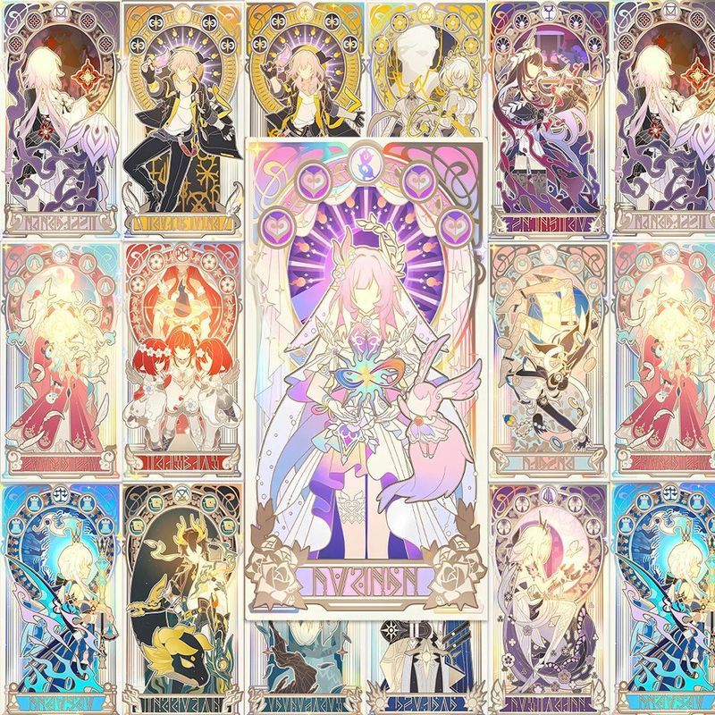 如我所书】十二黄金裔神谕牌崩坏星穹铁道二次元手游周边LOMO小卡202608021 As I Wrote】Twelve Golden Descendants Oracle Card Honkai: S
