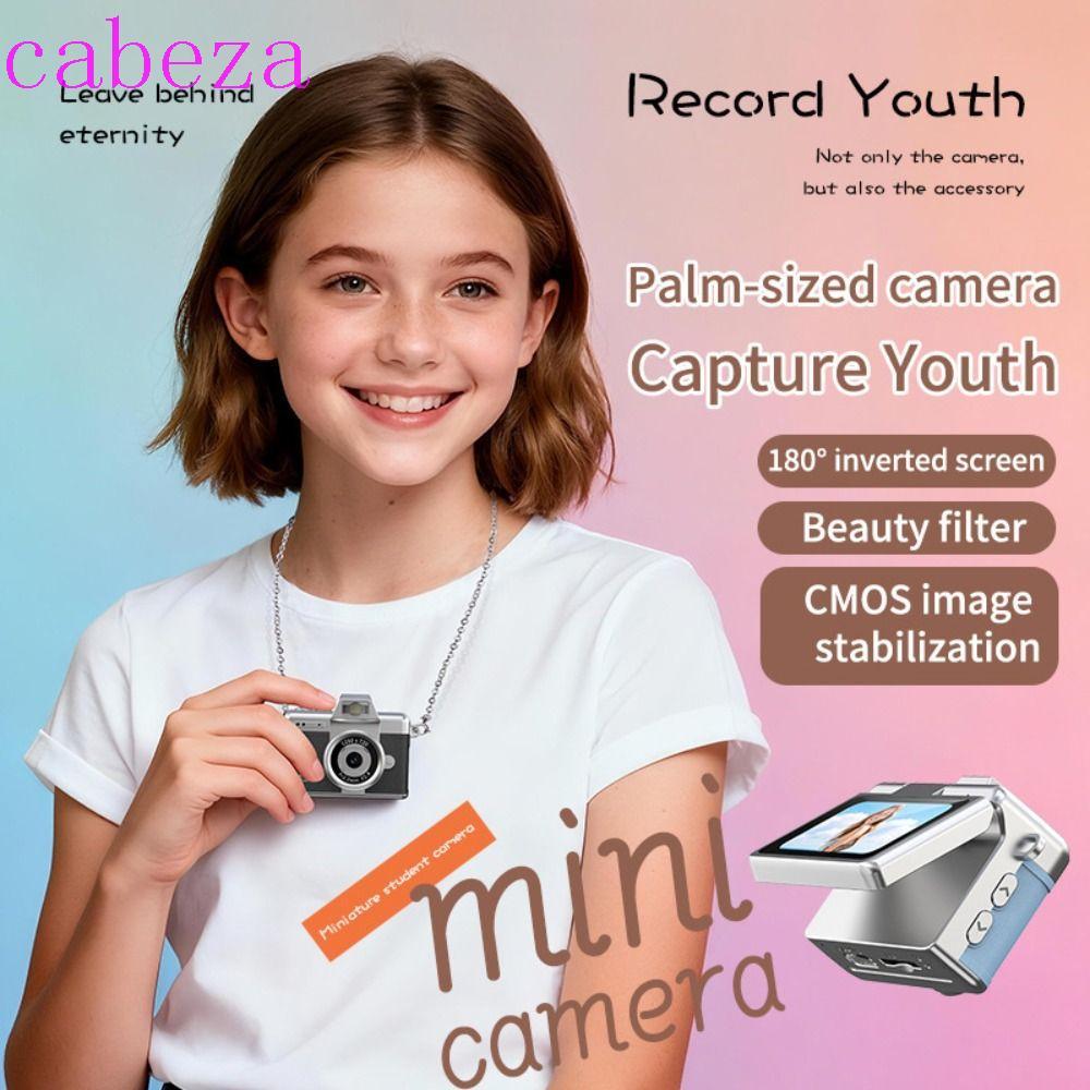 CABEZA Retro CCD Mini Digital กล้อง,สายคล้องคอออกแบบ 1.47 นิ้วหน้าจอ Thumb พวงกุญแจกล้อง,สนับสนุนการ