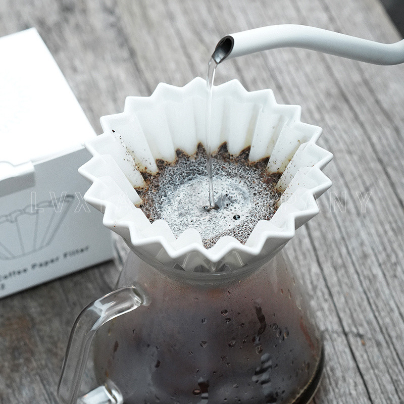 [จัดส่งฟรี] ORIGAMI กระดาษกรองเค้กกาแฟชงมือ V60 Origami ถ้วยกรอง 155/185 ถ้วยกรอง Kalita/Origami