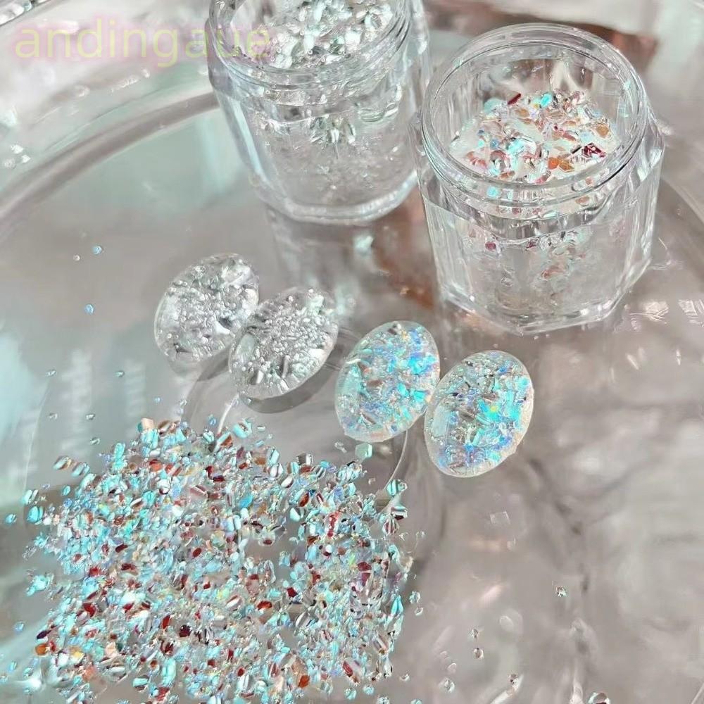 ANDIN Flash Nail Art, Sequins Blinking Nail Art Sequins, Nail Art DIY Glitter Nail Art Charms