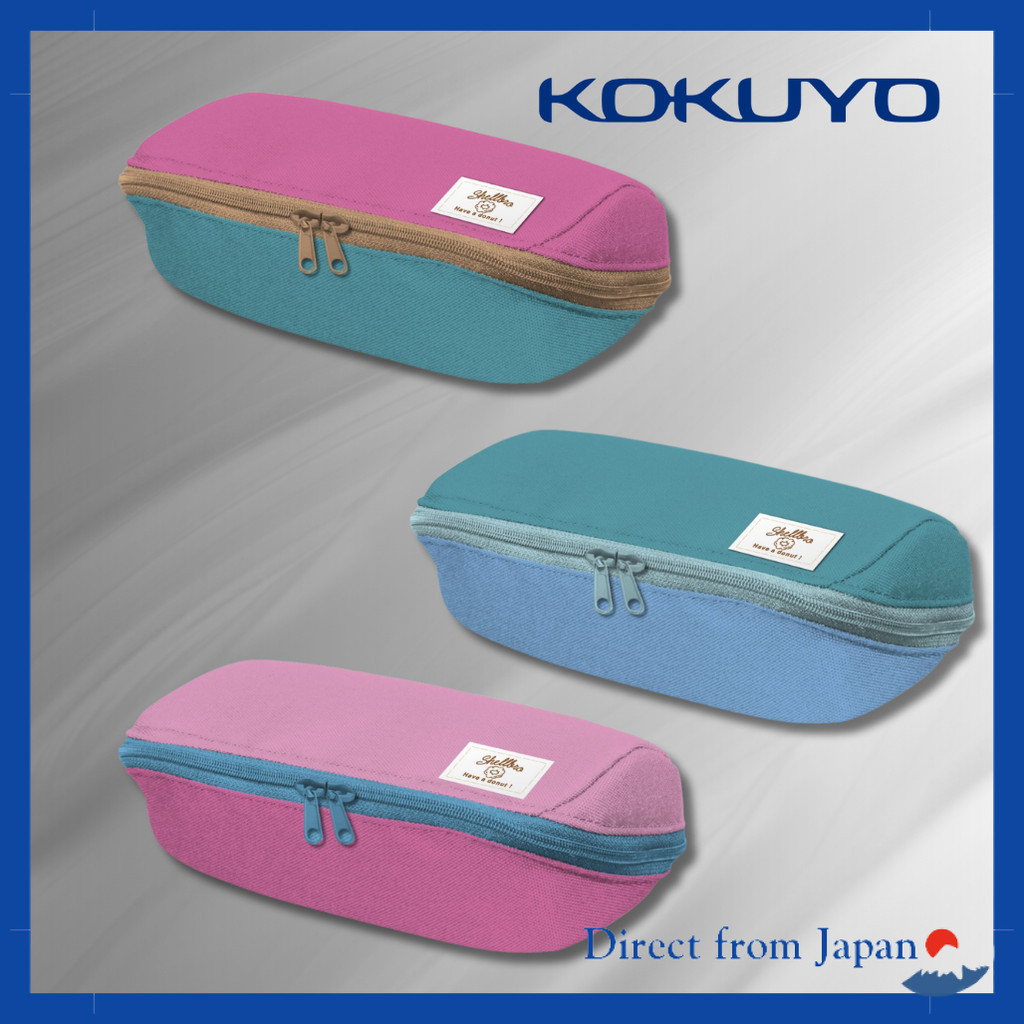 Kokuyo Shellbro Large Capacity Pencil Case - Limited Mr. Donut Design in Pink & Rose