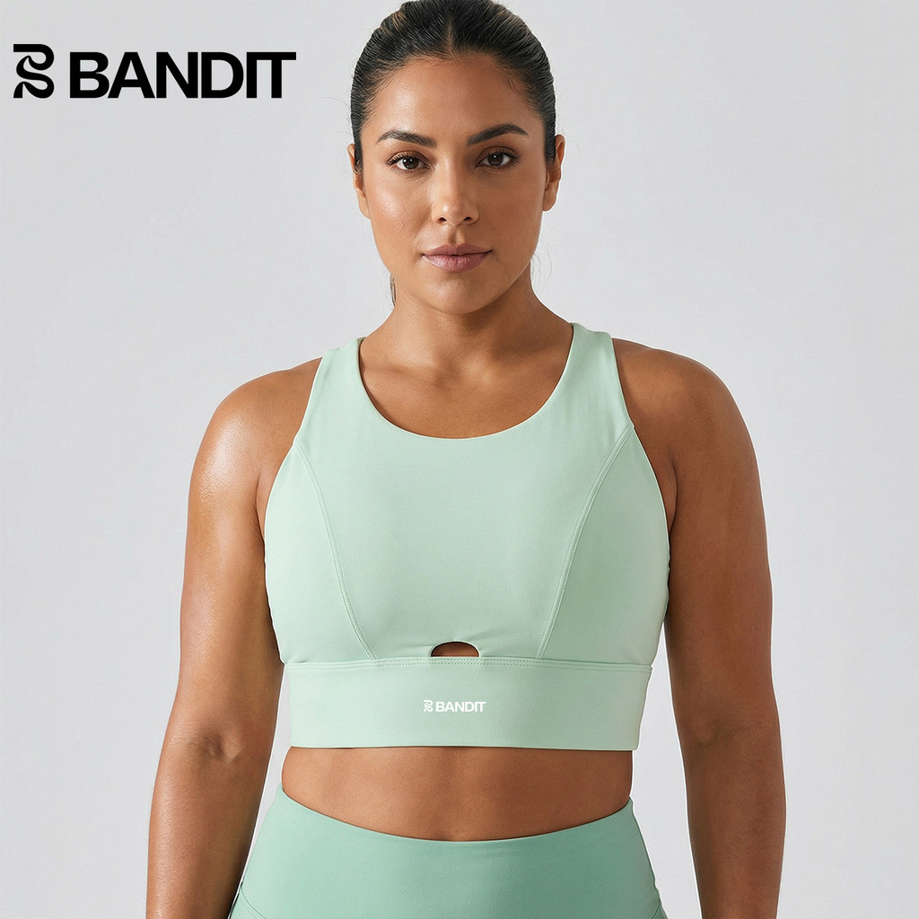 BANDIT RUNNING Sports RUNNING Fitness Yoga Pilates Vest ชุดชั้นในด้านนอกของผู้หญิงยืดหยุ่นสูงด้านหลั