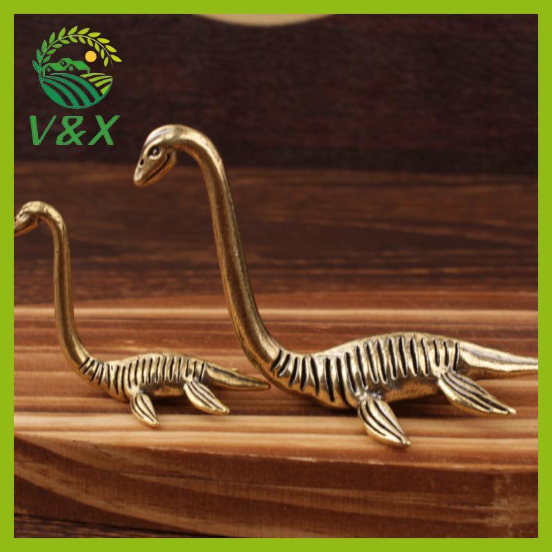 [Snowth] ทองเหลืองโบราณ Handmade Loch Ness Monster ตุ๊กตา 1 ชิ้น Vintage Collectible Decor สําหรับโต