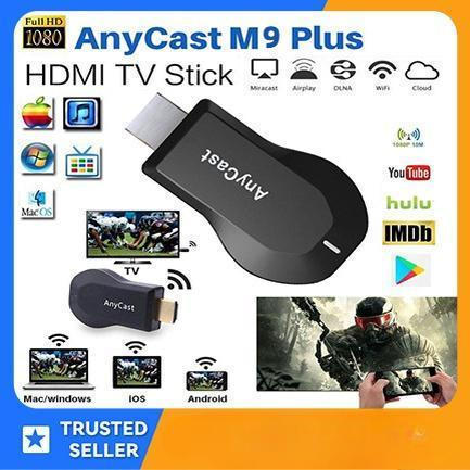 AnyCast M9 Plus Mirascreen TV Stick WiFi Dongle Receiver 1080P จอแสดงผล HDMI DLNA Airplay Miracast f