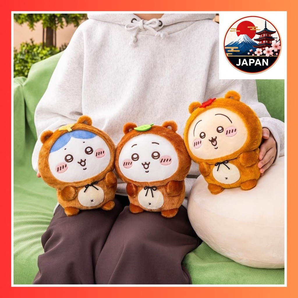 [Directly from Japan]Chiikawa Tanukidamon Lottery Prize B: Tanuki Plush Toy S (Bicolor)【Prime Japan】