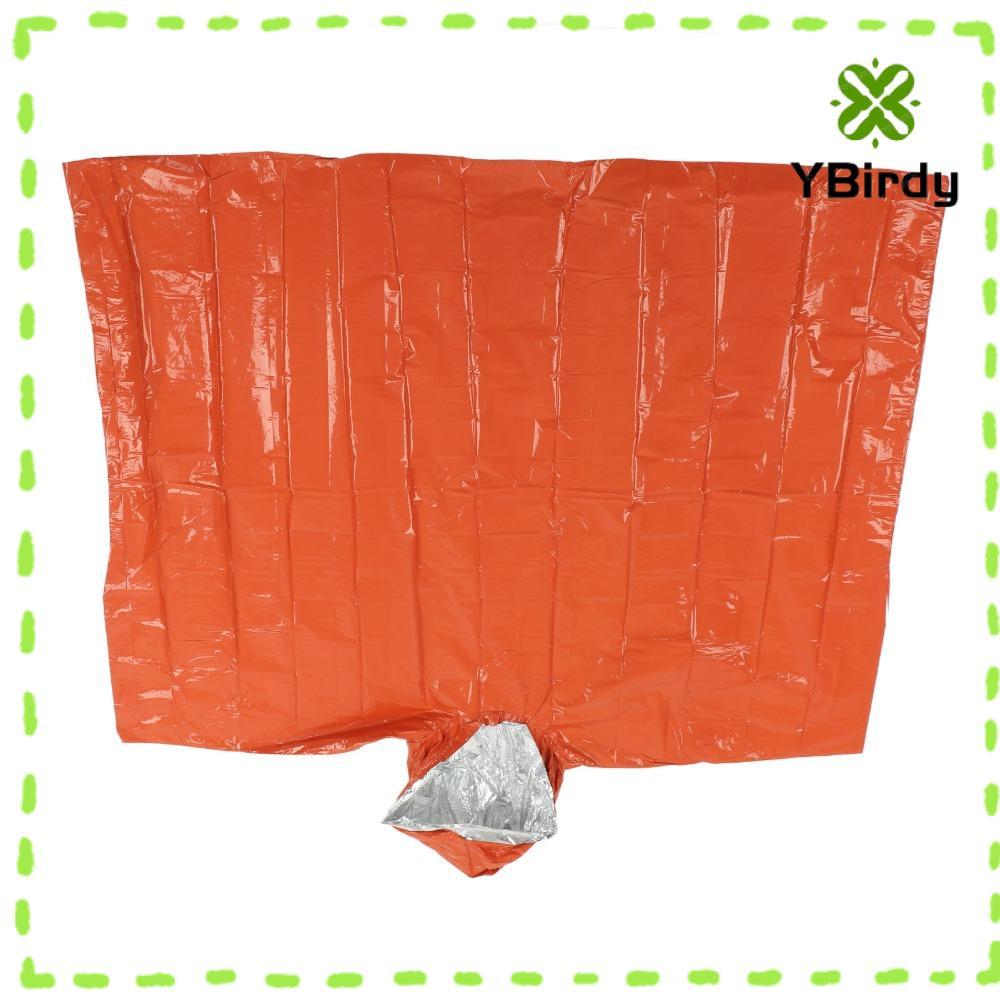 YRBWDYZDH เสื้อปอนโชฉุกเฉิน, เสื้อปอนโชแบบใช้ซ้ําได้แบบหนา 100x120 ซม., ฟิล์มอลูมิเนียม PE ทนทานพร้อ