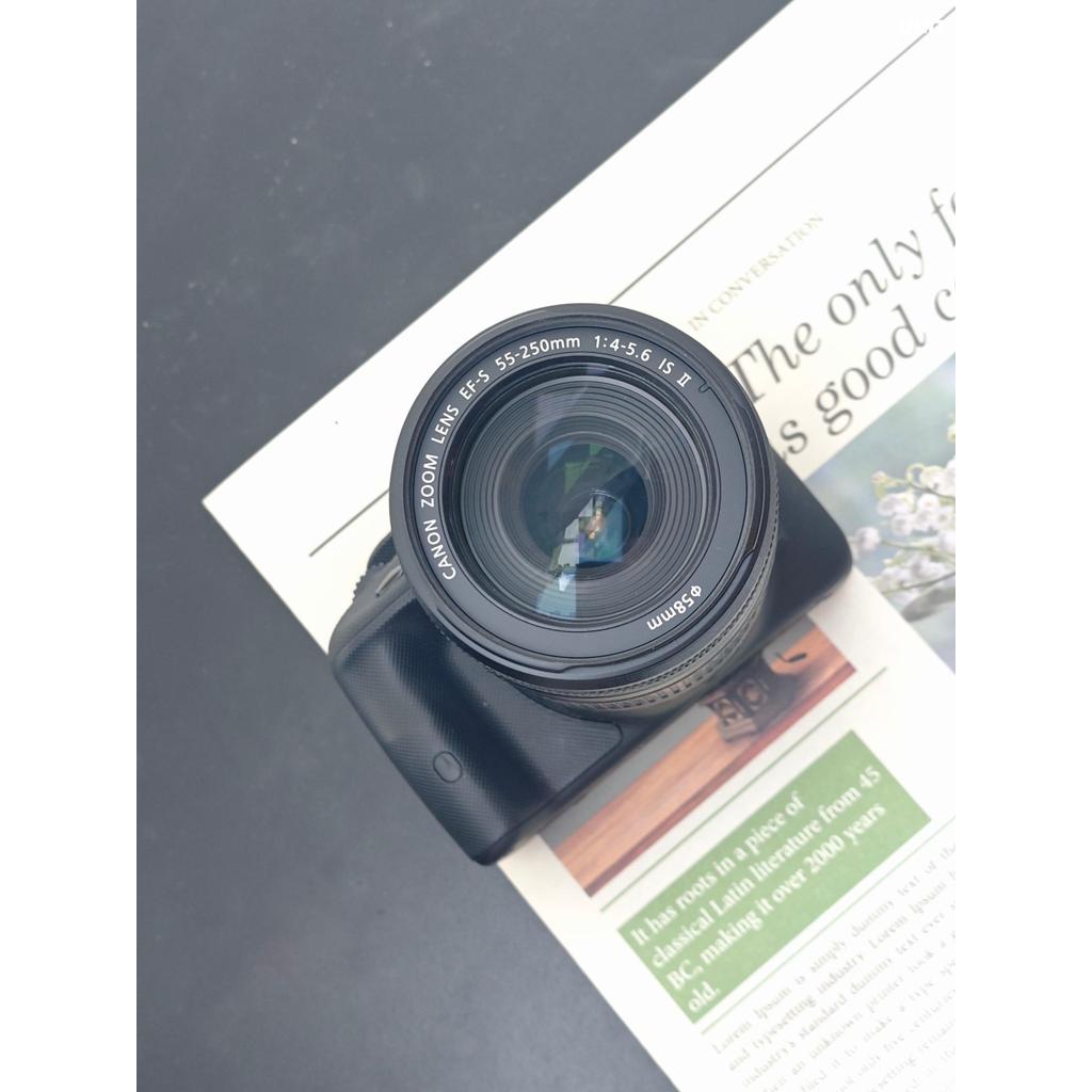 Used Canon EOS Kiss X7 with Canon Lens Zoom EF-S 55-250mm F4-5.6 [No charger]**READ** (มือสอง)