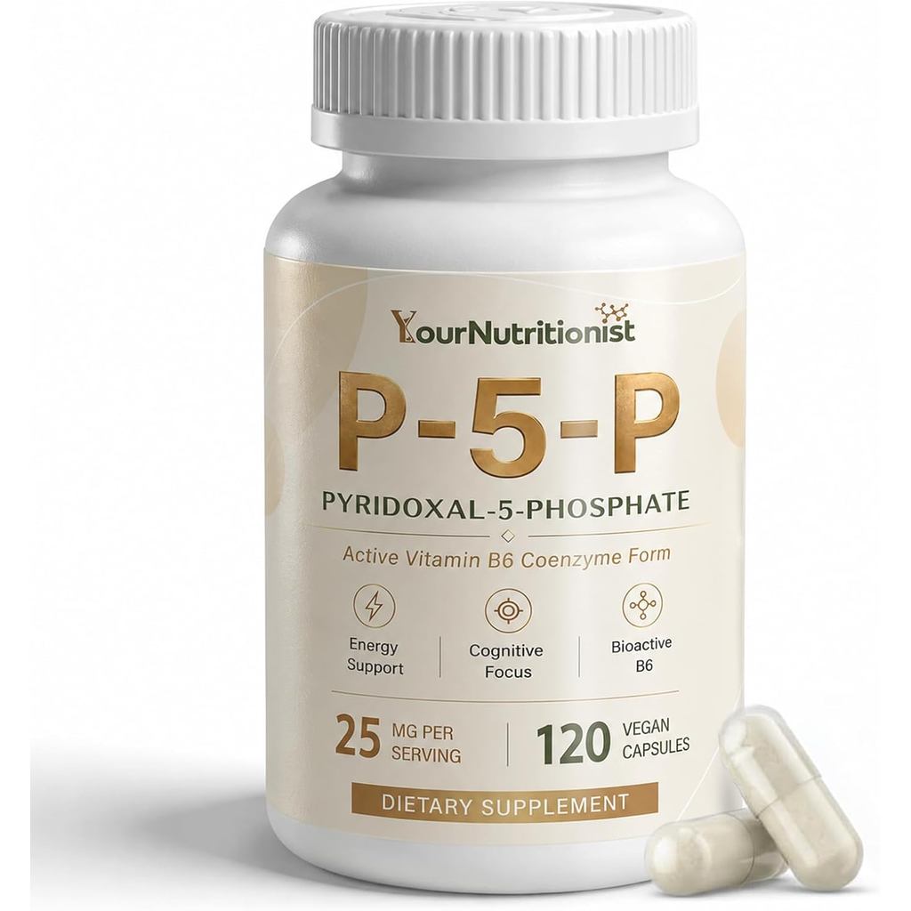 อาหารเสริม P-5-P 25mg, Bioactive Vitamin B6 Pyridoxal-5-Phosphate(บรรจุภัณฑ์อาจวารี)