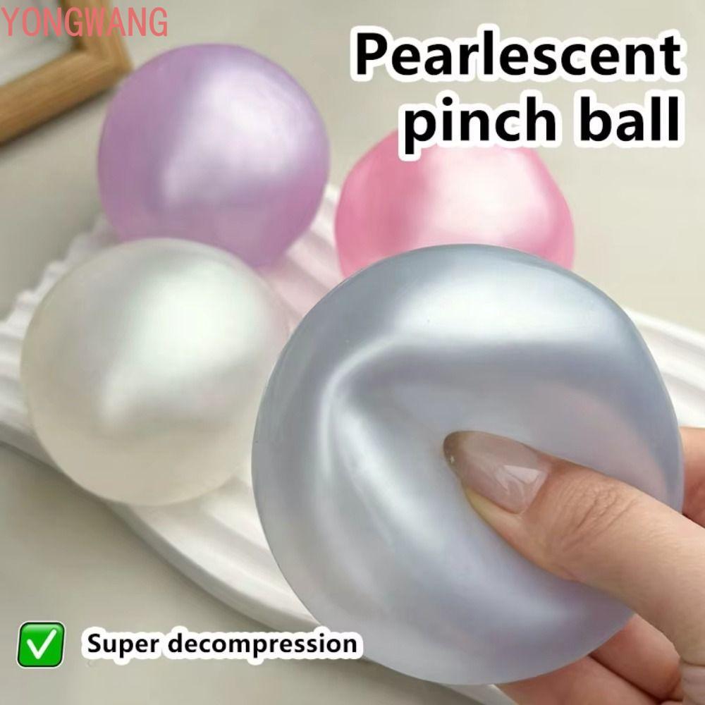 YONGWANG66ZX Coconut Oil Squishy Ball, Blue Soft Ball Quick-rebound Squeeze ของเล่น, Slow Rising โปร