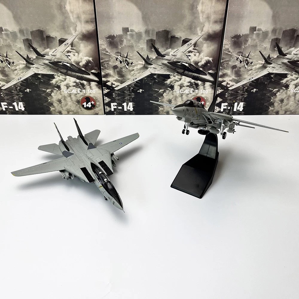 Amer 1/100 F14 Tomcat Fighter ธงโจรสลัด Squadron จําลองเครื่องบินเครื่องประดับสําเร็จรูป