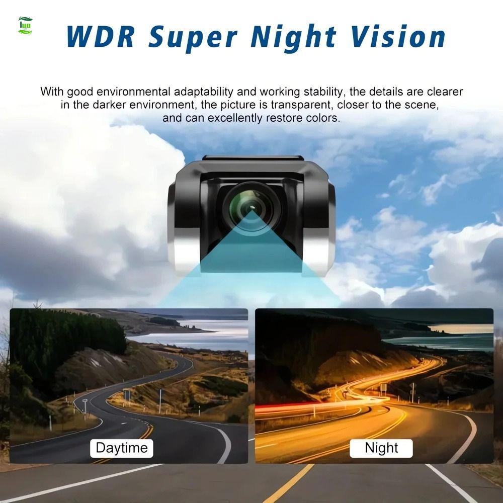 LUOLVTH Dash Camera, กล้องอัจฉริยะ HD 1080P ADAS, 360° ดูขยายหน่วยความจําบันทึกวิดีโอบันทึกการขับขี่