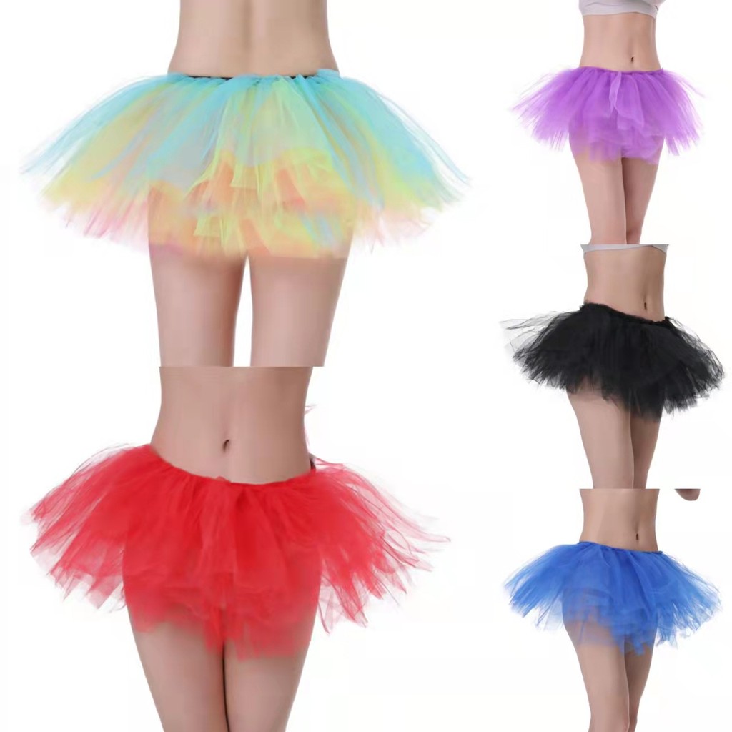 9.3-Five-Layer Tutu กระโปรงตาข่ายประสิทธิภาพกระโปรงเค้กคอสเพลย์ผู้ใหญ่ Five-Layer TUTU พัฟกระโปรง