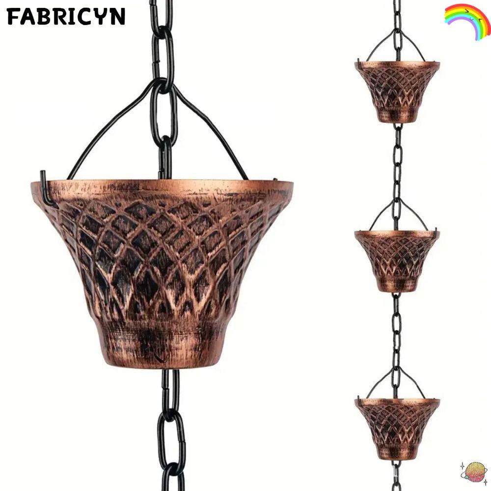 FABYN โซ่ฝน, เหล็ก 2.6-Meter Grain Rainwater Chain, เครื่องแยกช่องตกแต่งที่ใช้งานได้จริง