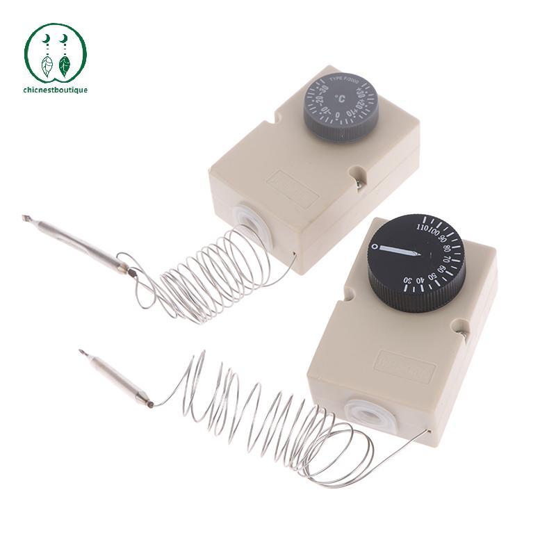 [Chicnest] สําหรับอุปกรณ์ไฟฟ้าลูกบิดอุณหภูมิสวิตช์เชิงกล Capillary Thermostat 50-300C 0-60C 0-50C 0-