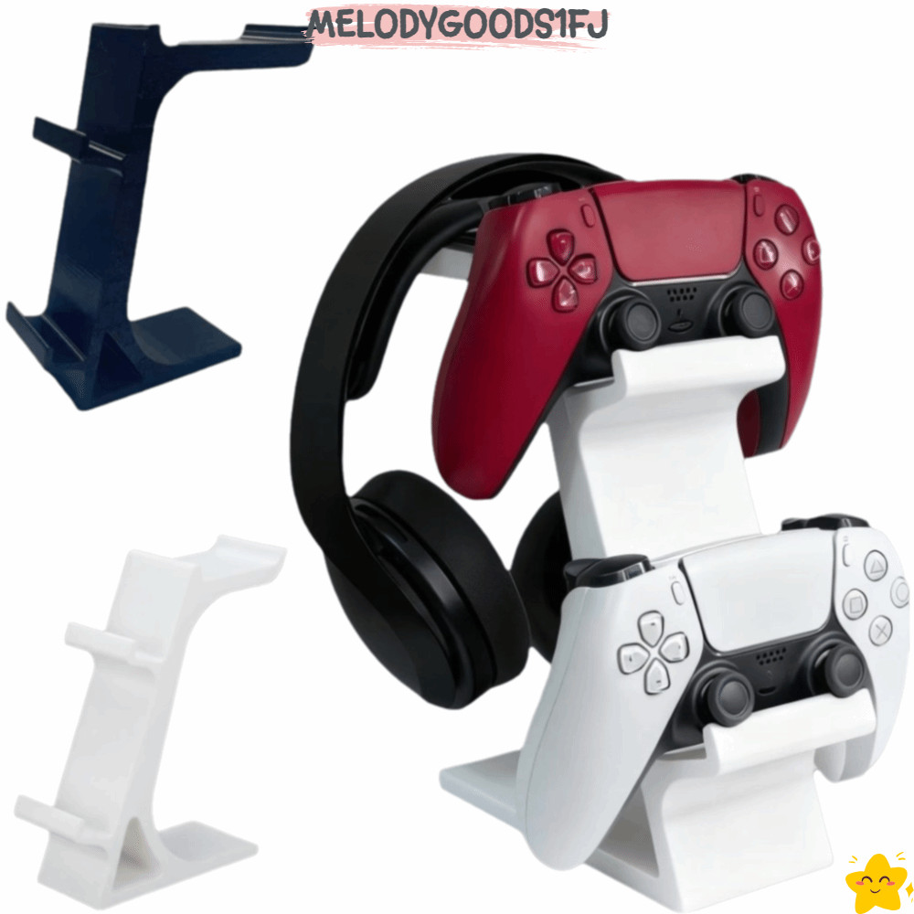 MELODYGOODS1FJ Gaming Organizer, โครงสร้าง 2 ชั้นฐานมั่นคง PS5 Controller Stand, Creative Multi-func