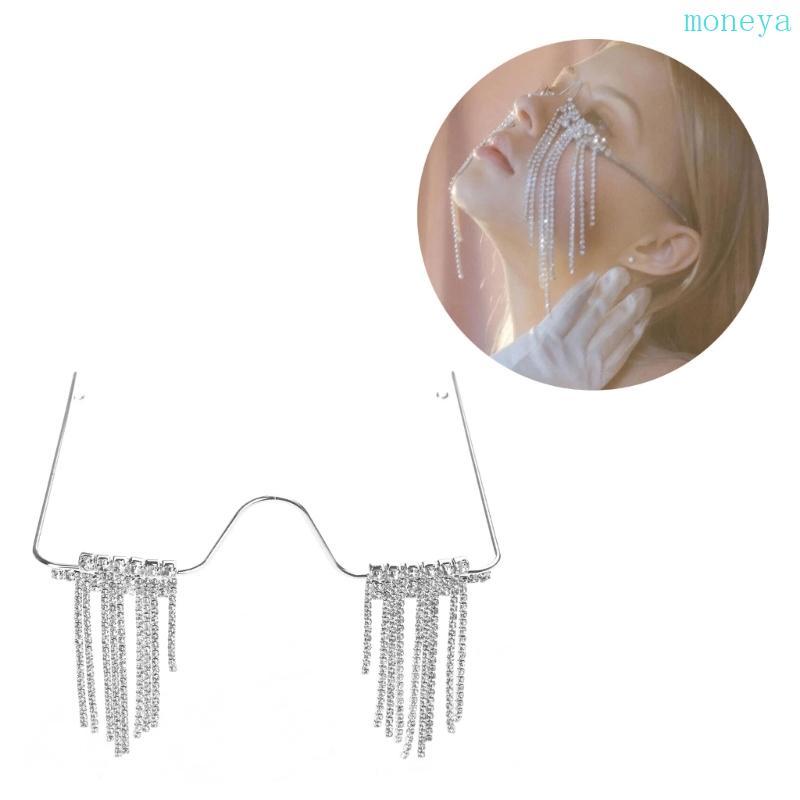 Mya พู่ Face Chain Masquerade Face เครื่องประดับกรอบแว่นตาตกแต่ง