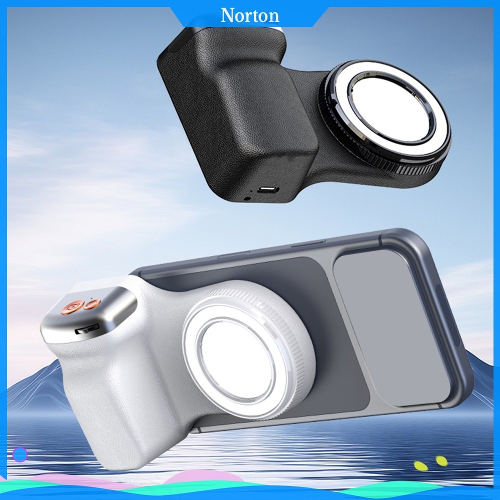 ❦HW Magnetic Phone Camera Grip ที่มีประสิทธิภาพ Snap Magnetic Camera Master Grip พร้อมเติมแสงคู่สําห