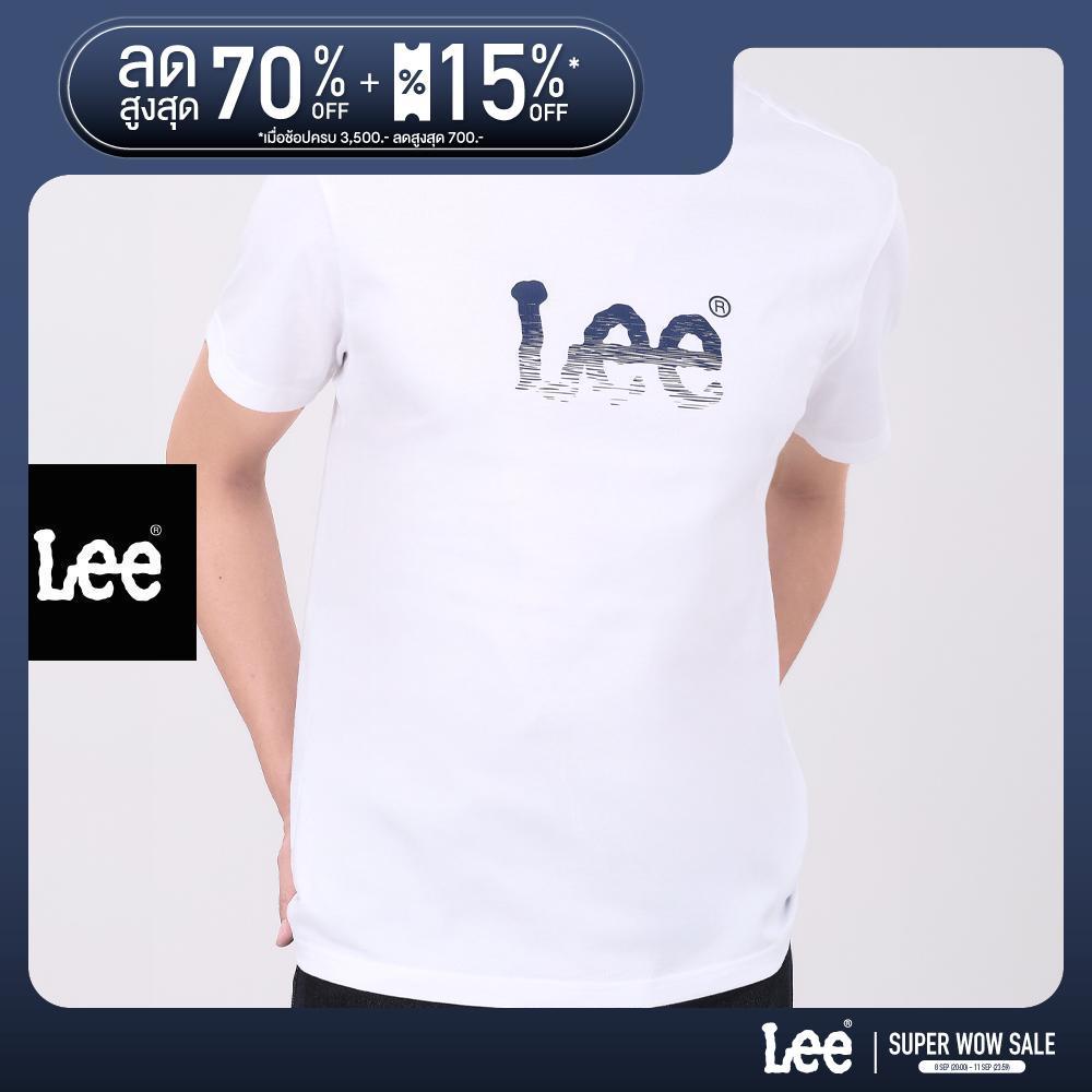 LEE เสื้อยืดแขนสั้นผู้ชาย รุ่น LE F126MTSSF05 สีขาว
