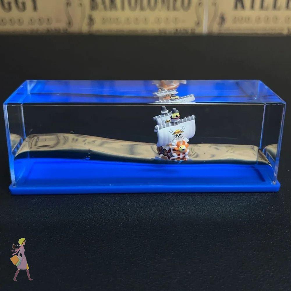 YGBG Pirate Ship Fluid Drift Bottle, Floating Boat Gifts Unsinkable Ship Toy, ตกแต่งห้องนั่งเล่น Liq