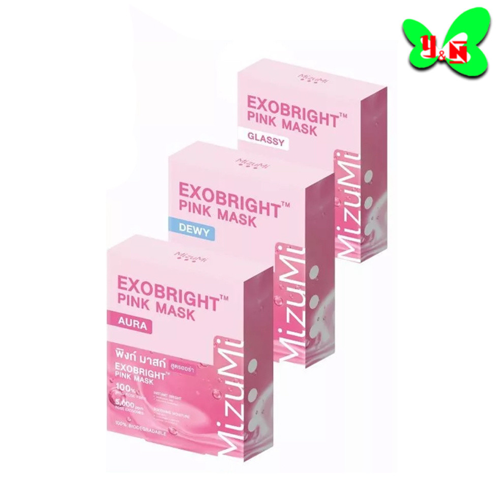 MizuMi EXOBright Pink Mask มิซึมิ พิงก์มาสก์ เอ็กโซไบร์ท ( 1 กล่อง 5 ซอง )