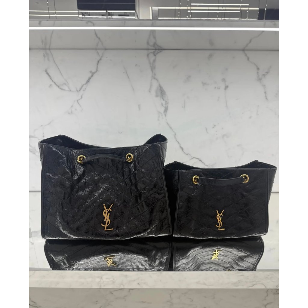 [Old Fairy] YSLNIKI Shopping Bag nikishopping Shopping Bag Large Capacity ysl Tote Bag Shoulder Bag 