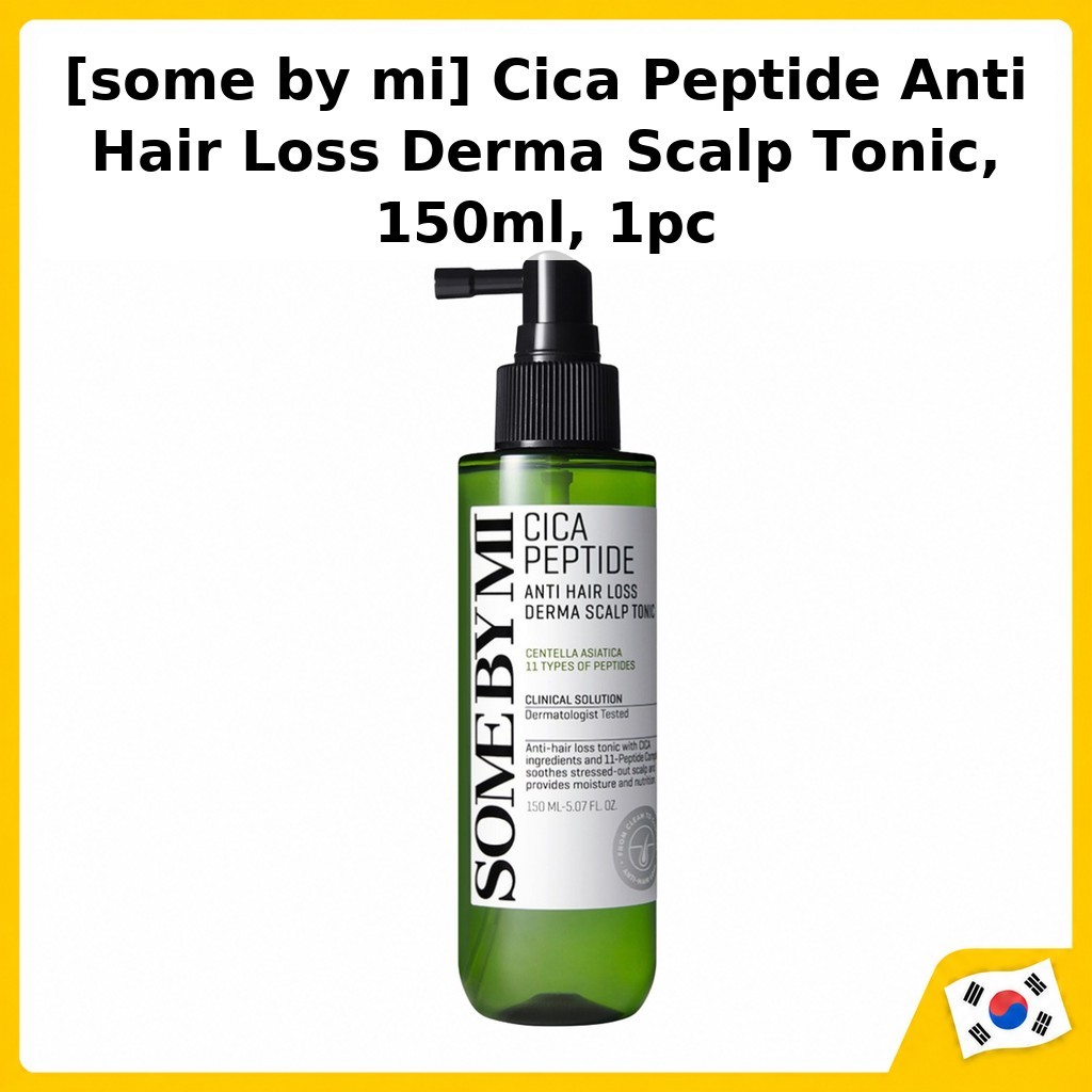SOME BY MI [บางโดย mi] Cica Peptide Anti Hair Loss Derma Scalp Tonic, 150ml, 1pc / Korean Scalp Toni