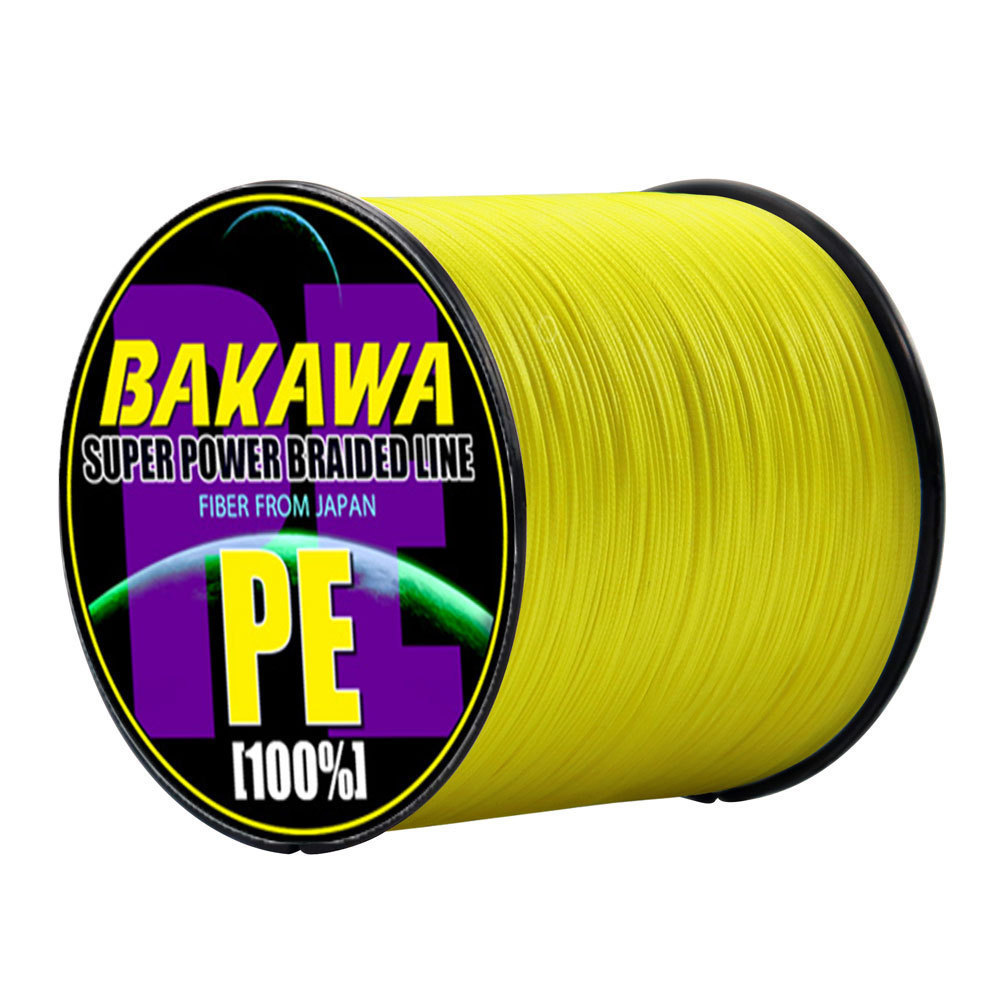 BAKAWA 1000M 16 Strands สายตกปลาถักถักลวดปลาคาร์พสายตกปลา Pe สาย PE สาย PE 100% PE Fishing Lure