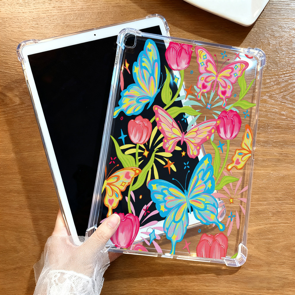 เคสอะคริลิกใส For Samsung Galaxy Tab A9 AS8 S12 SS6 S10 A8 S9 Lite Plus P620 FE P619 P615 P613 P610 