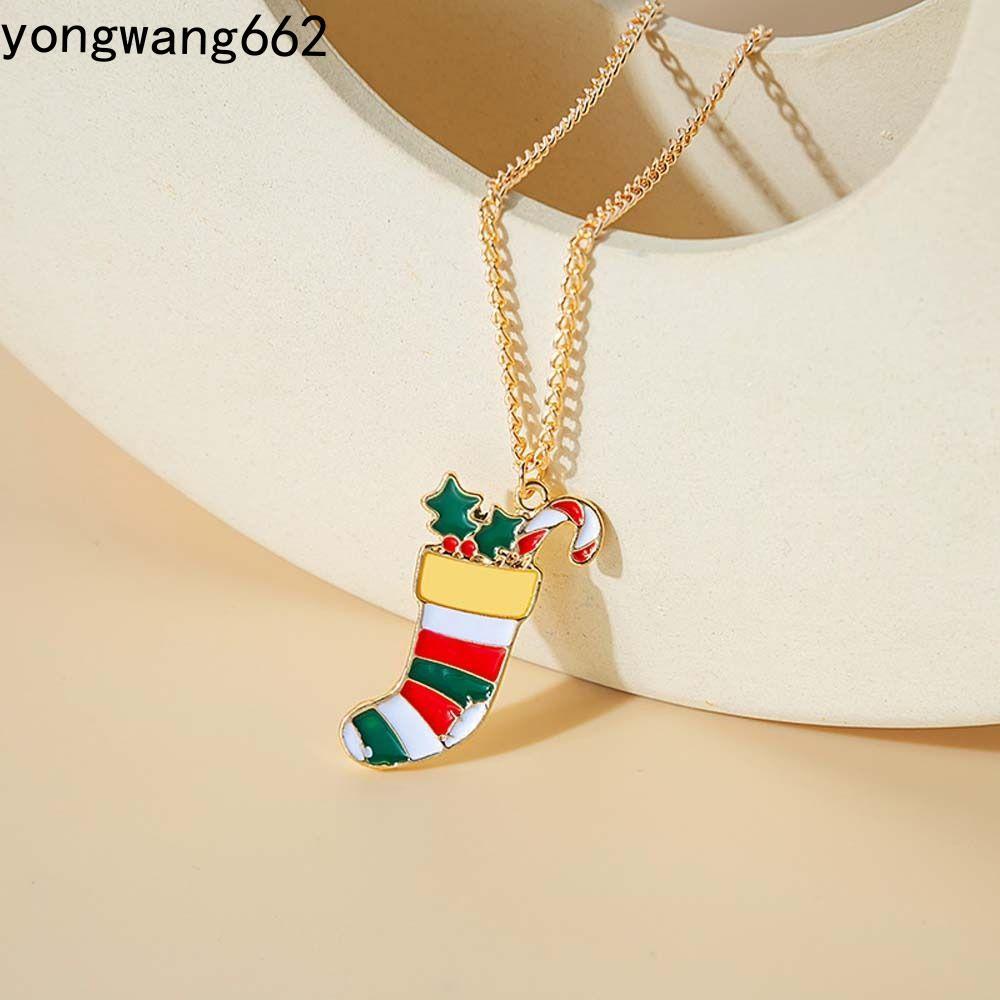 NORYX สร้อยคอคริสต์มาสแฟชั่นเครื่องประดับคริสต์มาส Elk Merry Christmas สร้อยคอจี้ผู้หญิง