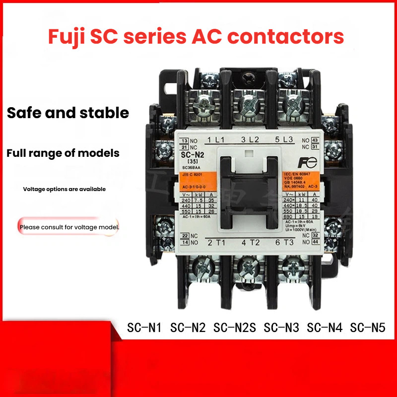 คอนแทคเตอร์ Fuji AC SC-N1 SC-N2 N2S SC-N3 N4 N5A 110V/G