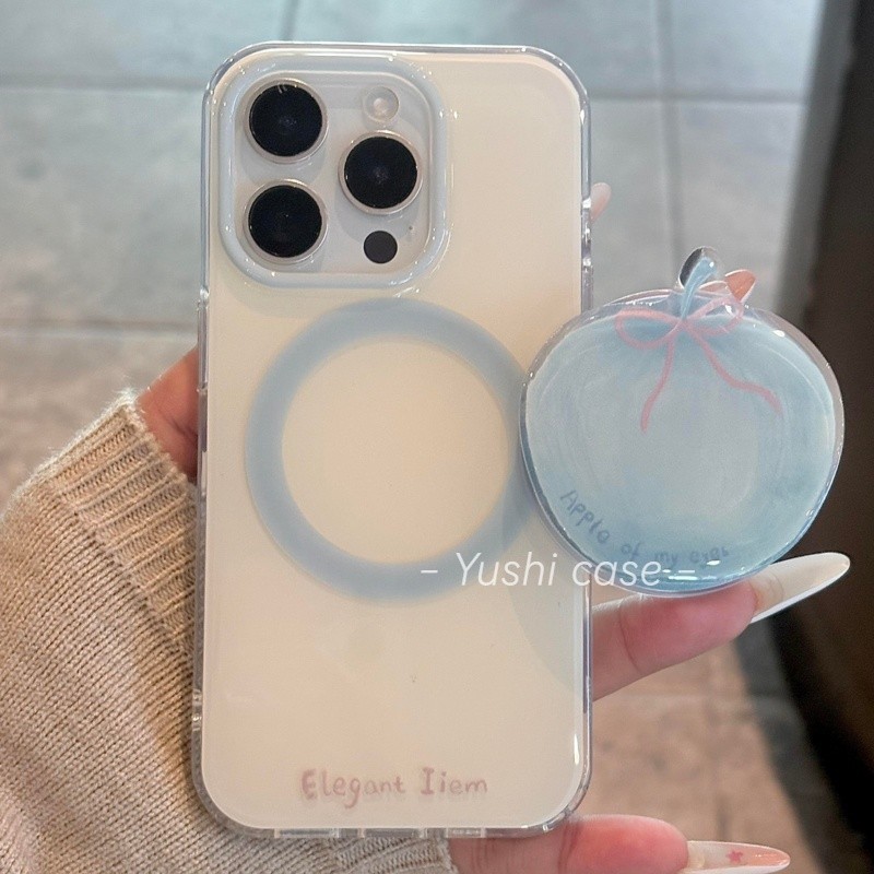 [ks1224.th] iphone Magnetic Blue Apple proins Style max Female Apple pro Bracket เหมาะสําหรับเคสโทรศ