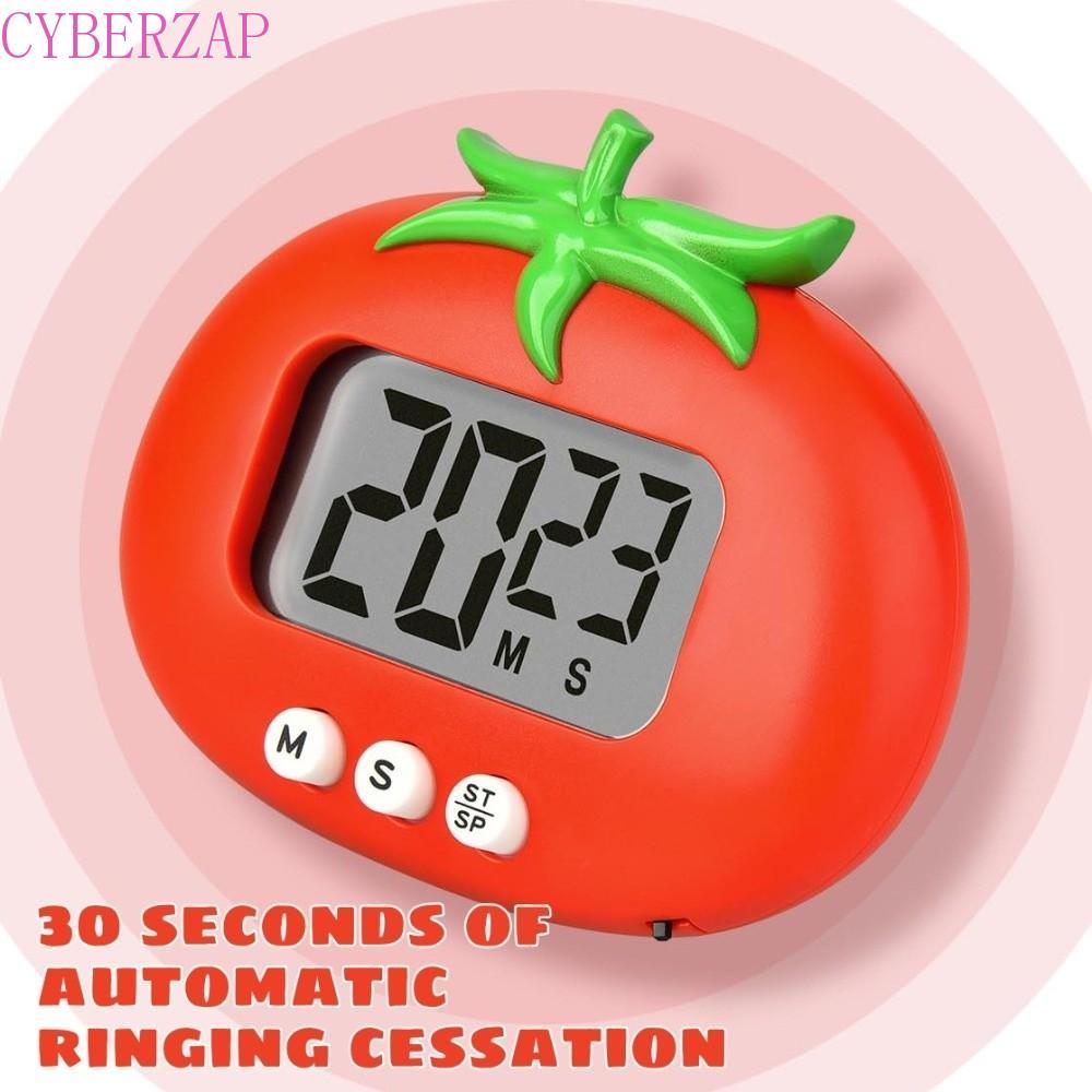 CYBERZAP Pomodoro Timer, Timer Reminder Magnetic Tomato Shape Counting Timer, Time Management Tool F