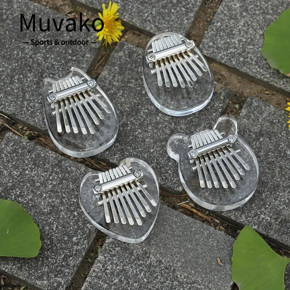 MUVAKO 8 Key Finger Thumb Piano, Good Accessory Pendant Gift Piano Pendant Mini Thumb Piano, Funny M