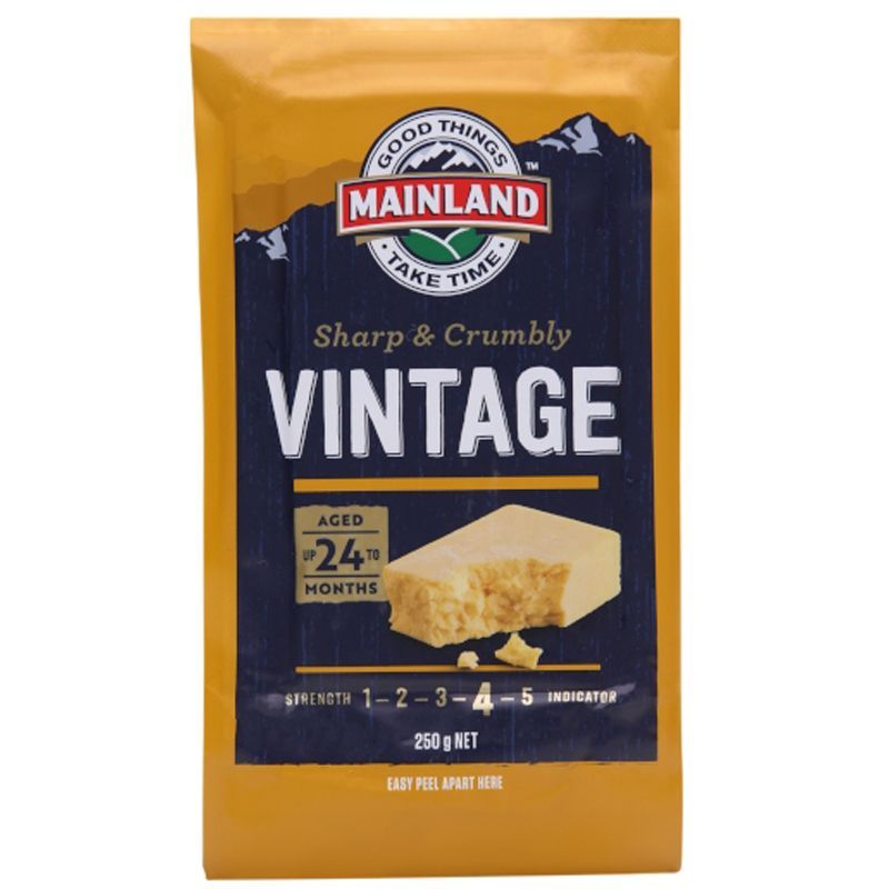 เมนแลนด์วินเทจชีส 250กรัม Mainland Vintage Cheese 250g.