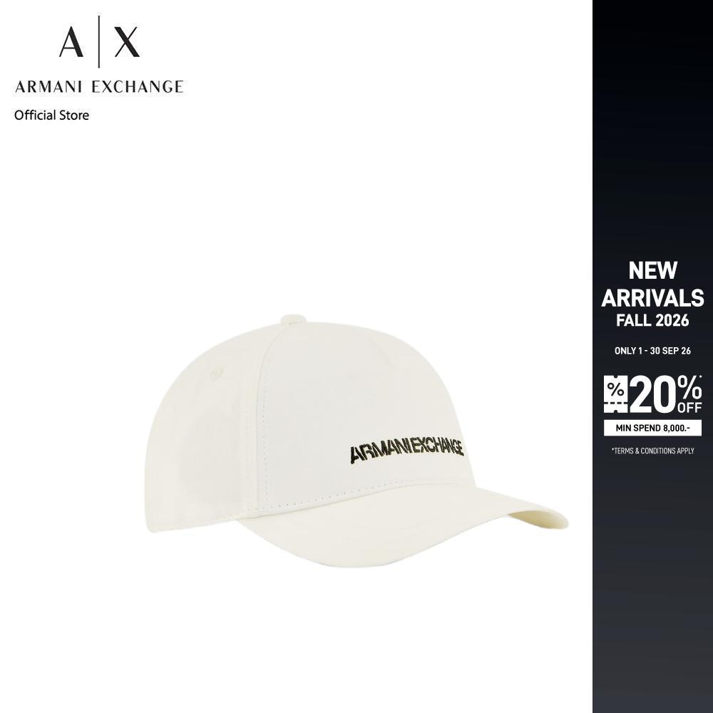 Armani Exchange หมวกแก็ปผู้ชาย รุ่น XM002829-AF15502-U0009 สีขาว