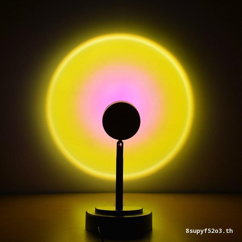 ผู้ผลิตแหล่งที่มา Cross-Border Sunset Sunset Light Rainbow Projection Light Sunset Influencer Light 