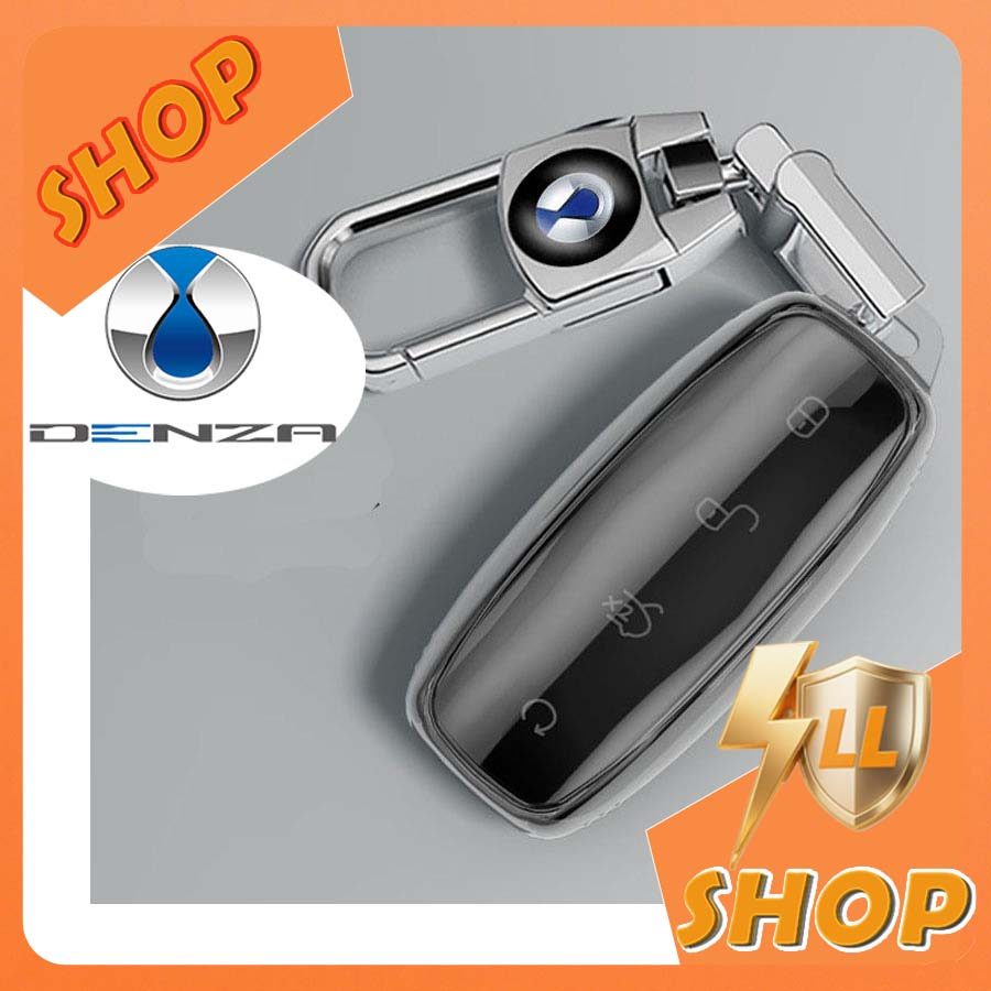 [READY]DENZA D9 Transparent Key cover BYD DENZA EV Drill truck emblem pendant Transparent Black card